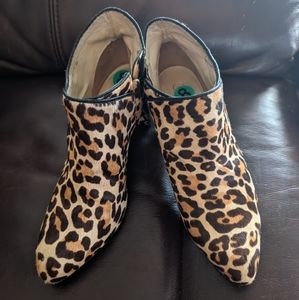 Cole haan cheetah print ankle boots